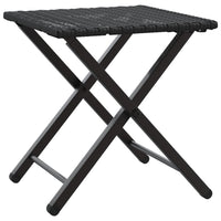 Set da Pranzo da Giardino Pieghevole 5 pz Nero in Polyrattan 365944