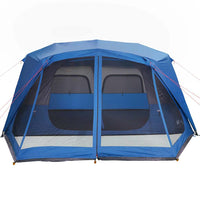 Tenda Campeggio 10 Persone Blu Rilascio Rapido Impermeabile 94289
