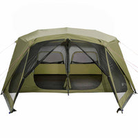 Tenda Campeggio 10 Persone Verde Rilascio Rapido Impermeabile 94290