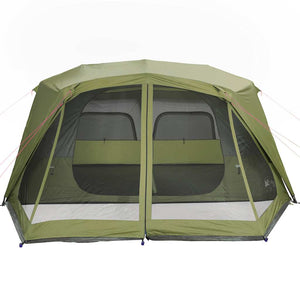 Tenda Campeggio 10 Persone Verde Rilascio Rapido Impermeabile 94290