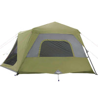 Tenda Campeggio 10 Persone Verde Rilascio Rapido Impermeabile 94290