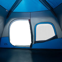 Tenda Campeggio 6 Persone Blu Rilascio Rapido Impermeabile