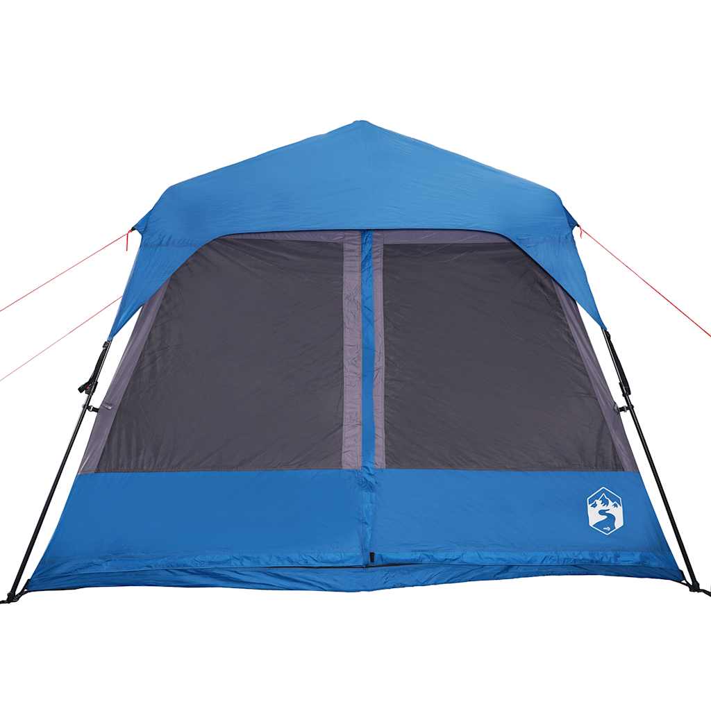 Tenda Campeggio 9 Persone Blu Rilascio Rapido Impermeabile 94298