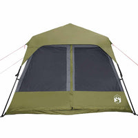 Tenda Campeggio 9 Persone Verde Rilascio Rapido Impermeabile 94299