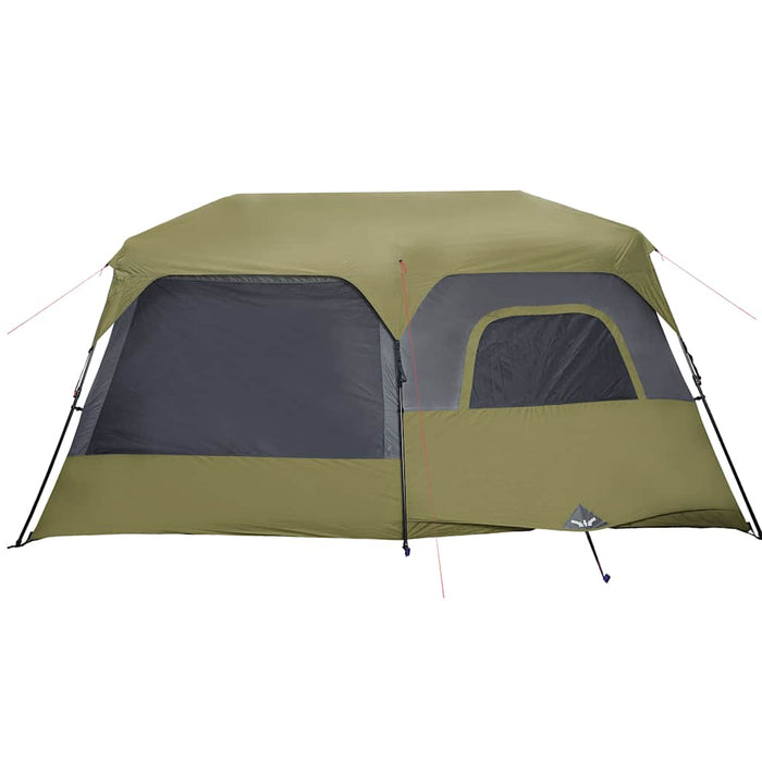 Tenda Campeggio 9 Persone Verde Rilascio Rapido Impermeabile 94299