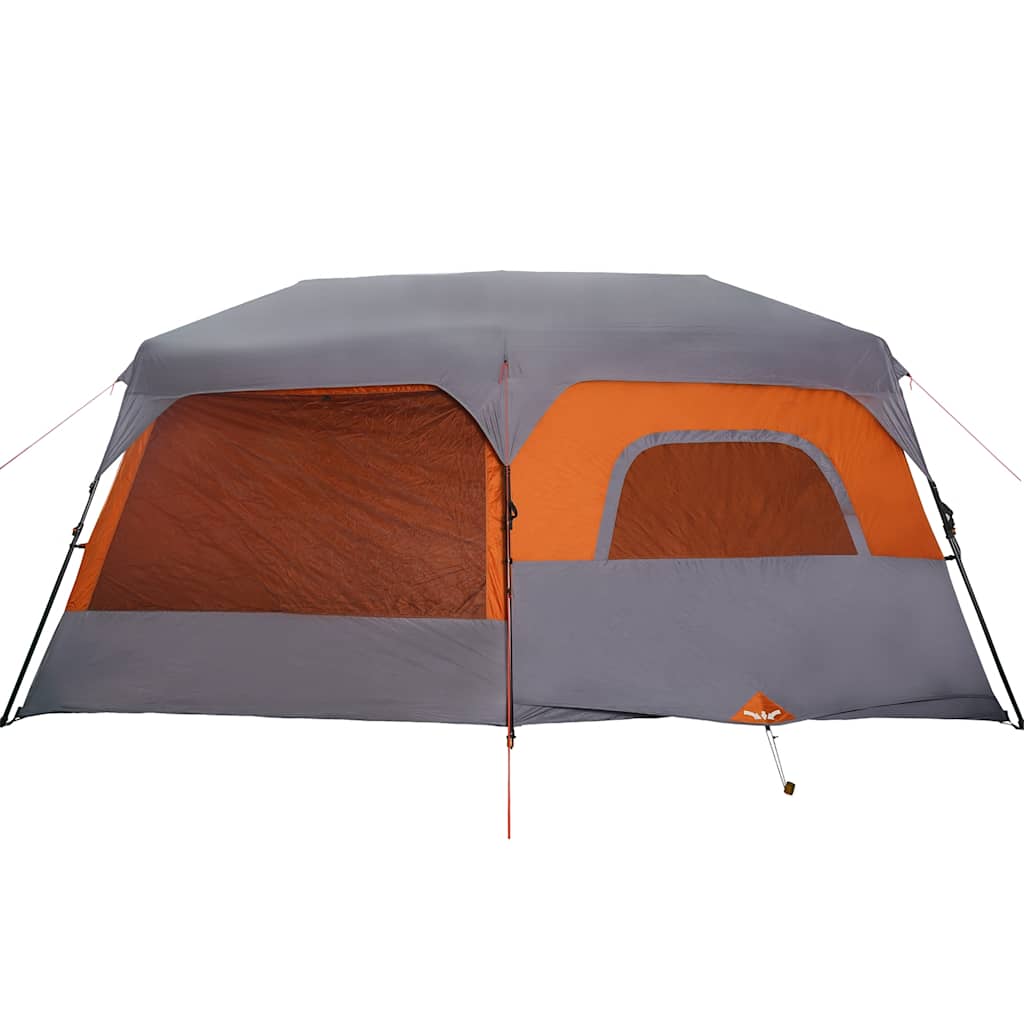Tenda Campeggio 9 Persone Grigio e Arancione Impermeabile 94300