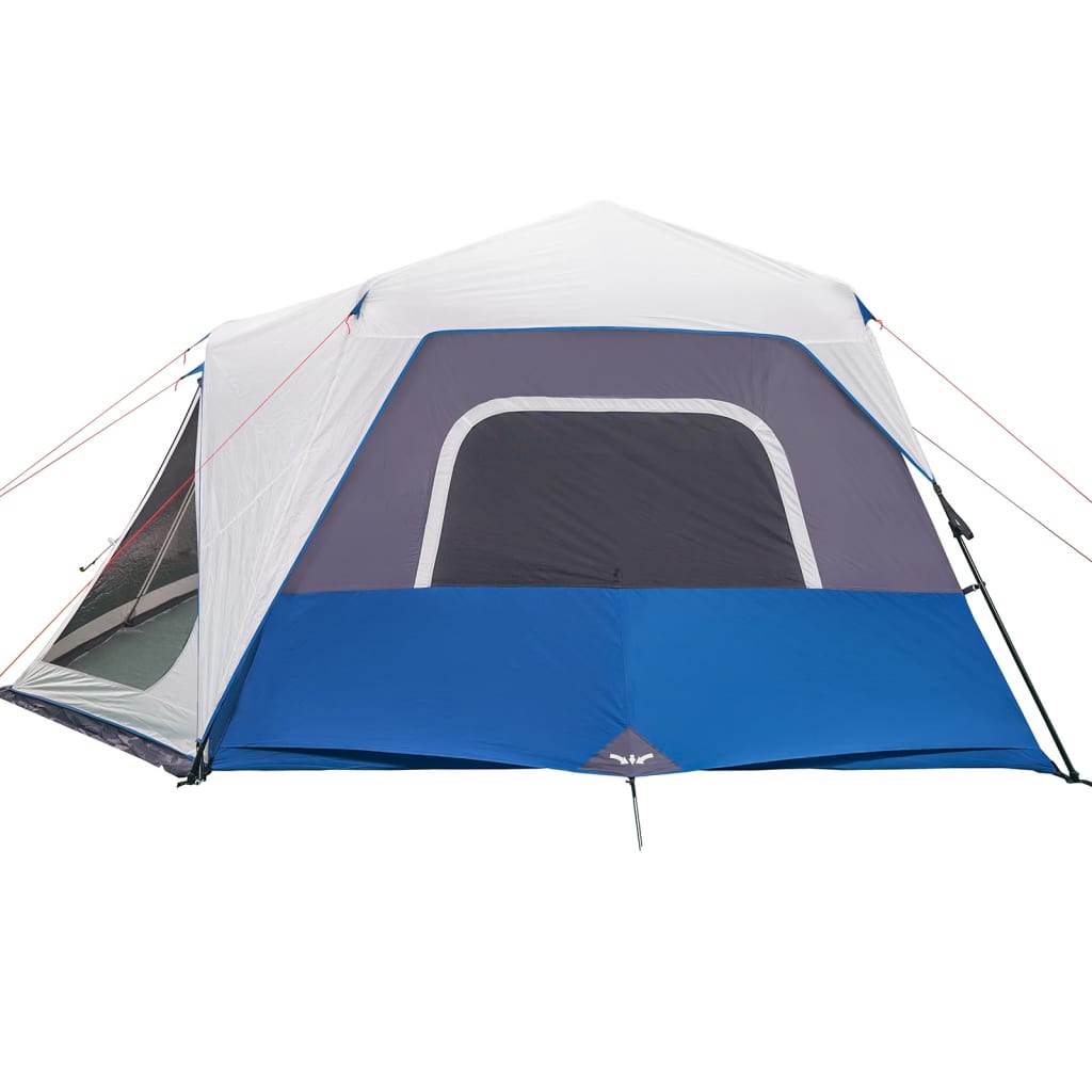 Tenda Famiglia con LED 10 Persone Blu Chiaro a Rilascio Rapido 94301