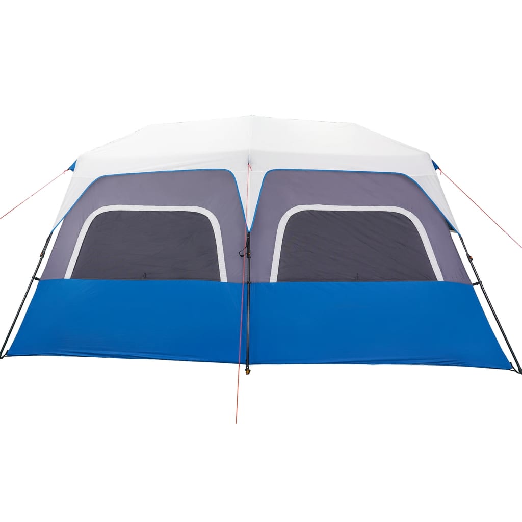 Tenda Famiglia con LED 10 Persone Blu Chiaro a Rilascio Rapido 94301