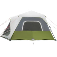 Tenda Famiglia con LED 10 Persone Verde Chiaro Rilascio Rapido 94302