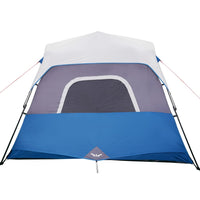 Tenda Famiglia con LED 6 Persone Blu Chiaro a Rilascio Rapido 94307