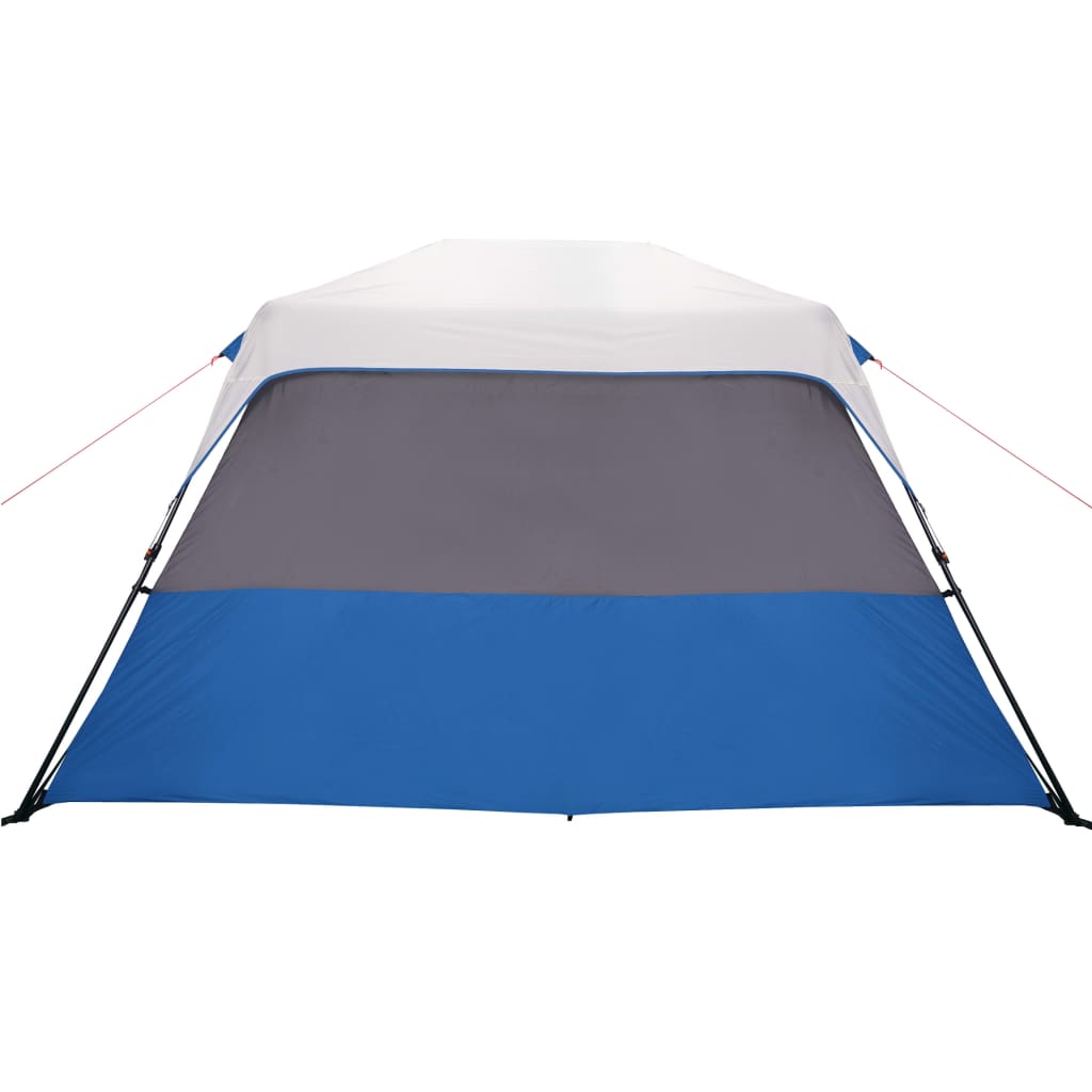 Tenda Famiglia con LED 6 Persone Blu Chiaro a Rilascio Rapido 94307