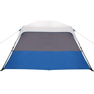 Tenda Famiglia con LED 6 Persone Blu Chiaro a Rilascio Rapido