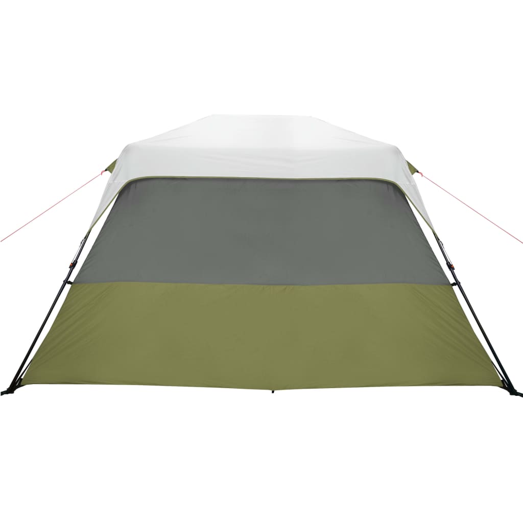 Tenda Famiglia con LED 6 Persone Verde Chiaro Rilascio Rapido 94308