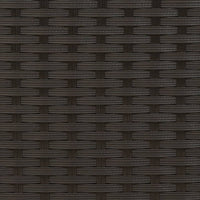 Divano Giardino 2 Posti Baldacchino e Sgabelli Nero Polyrattan