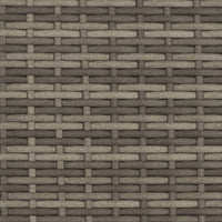 Divano Giardino 2Posti Baldacchino e Sgabelli Grigio Polyrattan 365783