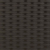 Divano da Giardino 2 Posti con Sgabelli Nero in Polyrattan 365791