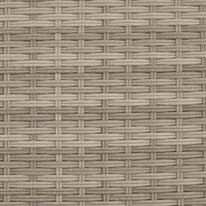 Divano da Giardino 2Posti con Sgabelli Grigio Chiaro Polyrattan