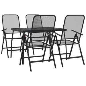 Set da Pranzo da Giardino 5pz Antracite in Rete Metallica 3211820