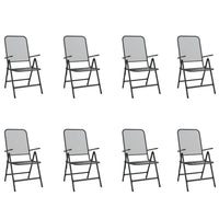 Set da Pranzo da Giardino 9pz Antracite in Rete Metallica 3211823