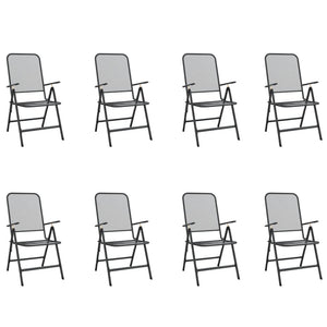 Set da Pranzo da Giardino 9pz Antracite in Rete Metallica 3211823