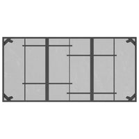 Set da Pranzo da Giardino 9pz Antracite in Rete Metallica 3211823