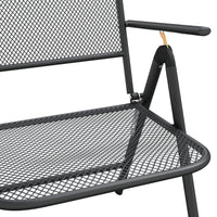 Set da Pranzo da Giardino 9pz Antracite in Rete Metallica 3211823