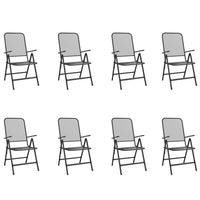 Set da Pranzo da Giardino 9pz Antracite in Rete Metallica 3211824