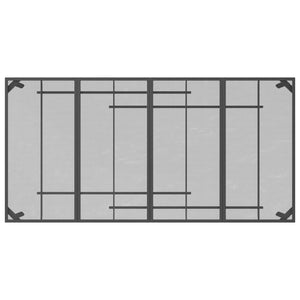 Set da Pranzo da Giardino 9pz Antracite in Rete Metallica 3211824