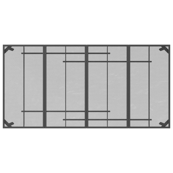 Set da Pranzo da Giardino 9pz Antracite in Rete Metallica 3211824