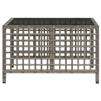 vidaXL Divani da Giardino ad Angolo 3 pz Cuscini Grigio in Polyrattan