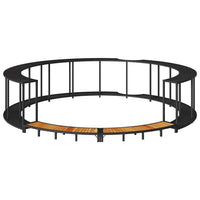 vidaXL Bordo per Vasca da Spa con Portaoggetti&Gradino Polyrattan Nero