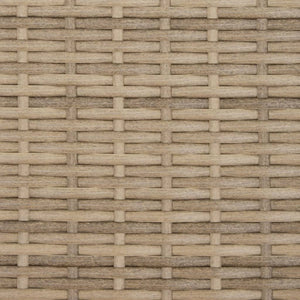 Lettino Doppio con Baldacchino e Cuscini Beige Misto Polyrattan 365623