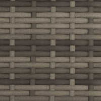 vidaXL Lettino prendisole doppio con baldacchino e cuscini grigio in polyrattan