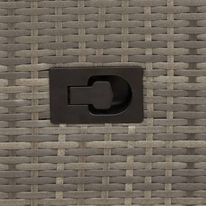 Sedie da Giardino Reclinabili 2 pz e Cuscini Grigio Polyrattan 365647