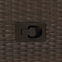 Set Bistrò 3 pz con Cuscini Marrone in Polyrattan 365653