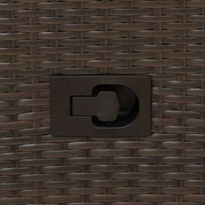 Set Bistrò 3 pz con Cuscini Marrone in Polyrattan 365653