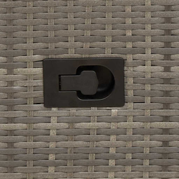 Sedie da Giardino Reclinabili 2 pz e Cuscini Grigio Polyrattan 365672