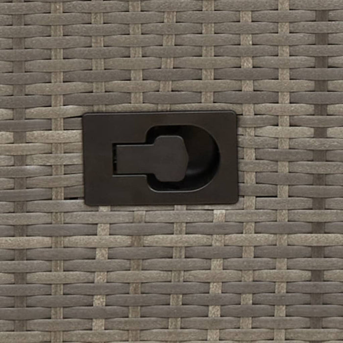 Set da Bistrò 3 pz con Cuscini Grigio in Polyrattan 365675