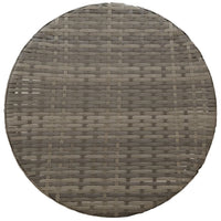 Set da Bistrò 3 pz con Cuscini Grigio in Polyrattan 365675