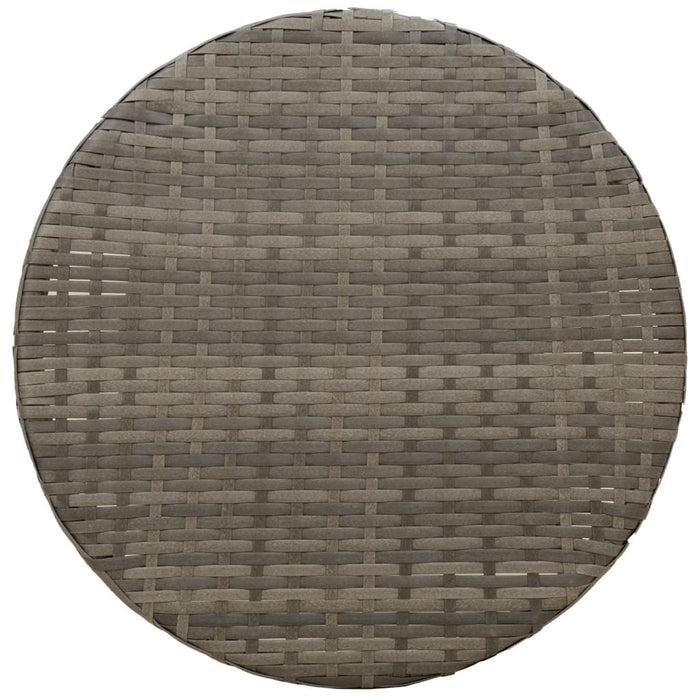 Set da Bistrò 3 pz con Cuscini Grigio in Polyrattan 365675