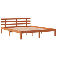 Letto senza Materasso Marrone Cera 150x200 cm in Legno di Pino 844275