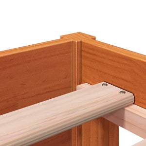 Dormeuse senza Materasso Marrone Cera 80x200 cm Legno di Pino 844477