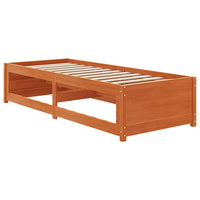 Dormeuse senza Materasso Marrone Cera 90x190 cm Legno di Pino
