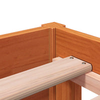 Dormeuse senza Materasso Marrone Cera 90x190 cm Legno di Pino