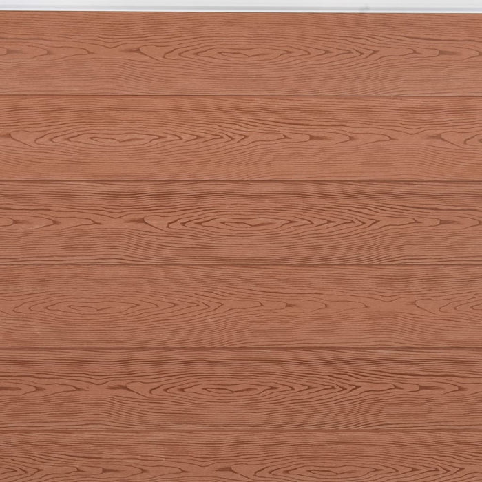 Set Pannello di Recinzione Marrone 180x186 cm in WPC 3211826