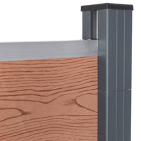 Set Pannello di Recinzione Marrone 180x186 cm in WPC 3211826