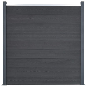 Set Pannello di Recinzione Grigio 353x186 cm in WPC 3211831
