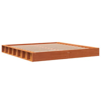 Giroletto senza Materasso Marrone Cera 200x200 cm Legno di Pino 3211838
