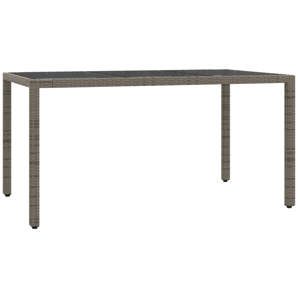 Set da Pranzo da Giardino 5 pz con Cuscini in Polyrattan Grigio 3212032