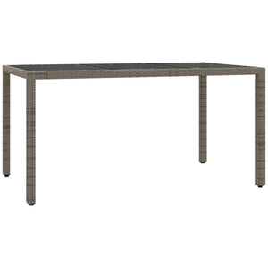 Set da Pranzo da Giardino 5 pz con Cuscini in Polyrattan Grigio 3212032